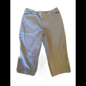 St. John's Bay Capris Pants Stretch Women's Size 12  Blue & White Stripes Summer